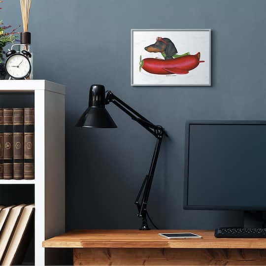 Stupell Industries Dachshund Flying In Weenie Mobile Illustration